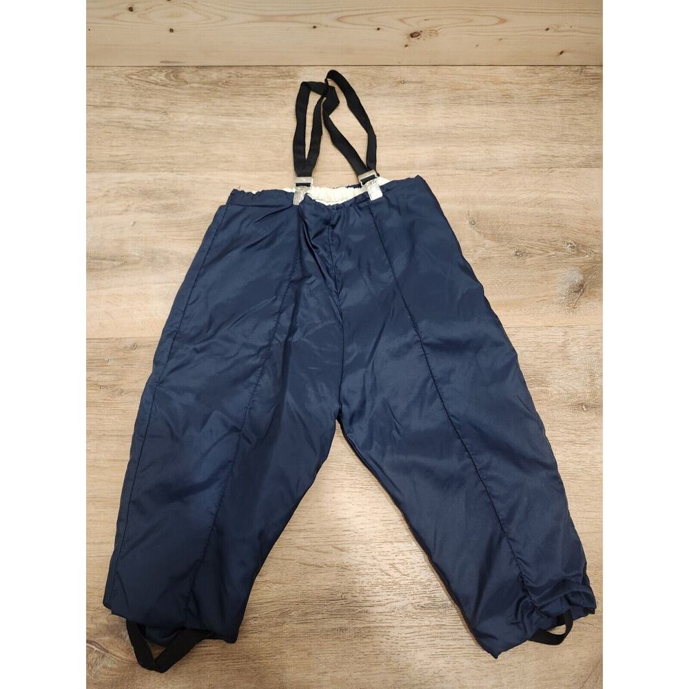 Vintage Toddler Snow Pants Blue Sz 3* Humpty Dumpty Suspender Clips Foot Straps